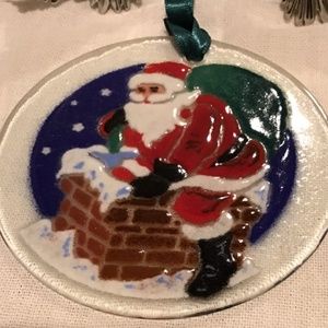 Vintage Rare Peggy Karr Glass Christmas Ornament